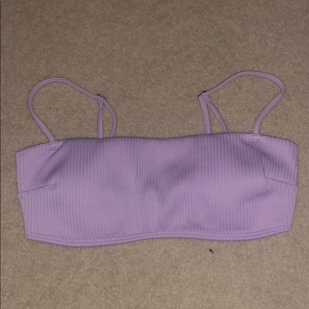 Hollister purple bandeau bikini top
